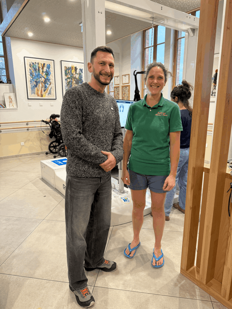 Robot de rééducation G-EO au cabinet de Mme Moreau-Pernet à Clermont-Ferrand